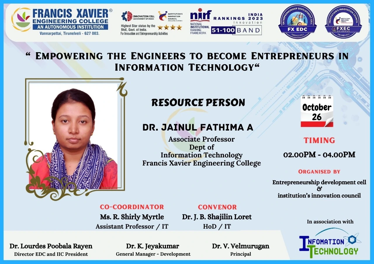 Empowering the Engineers to Become Entrepreneur in Information Technology