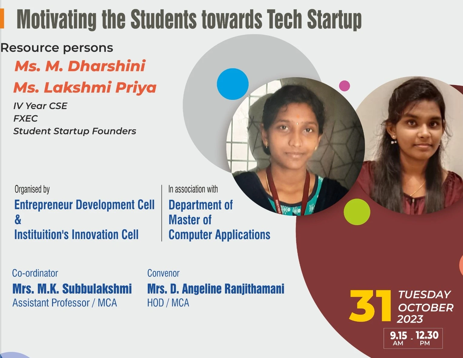 Motivating the Students towards Tech Startup