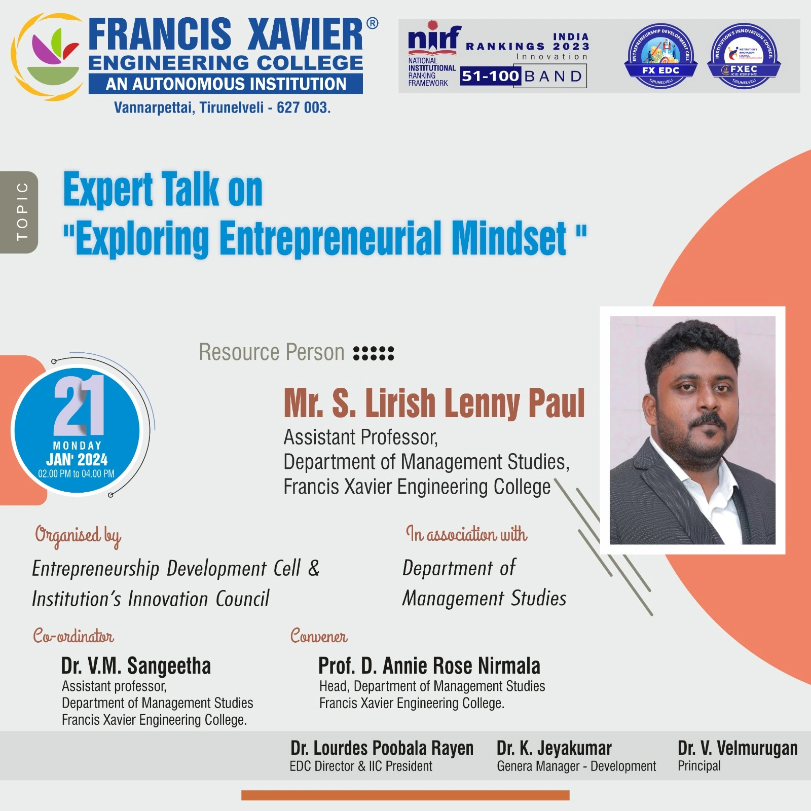 Expert Talk on Exploring Entrepreneurial Mindset