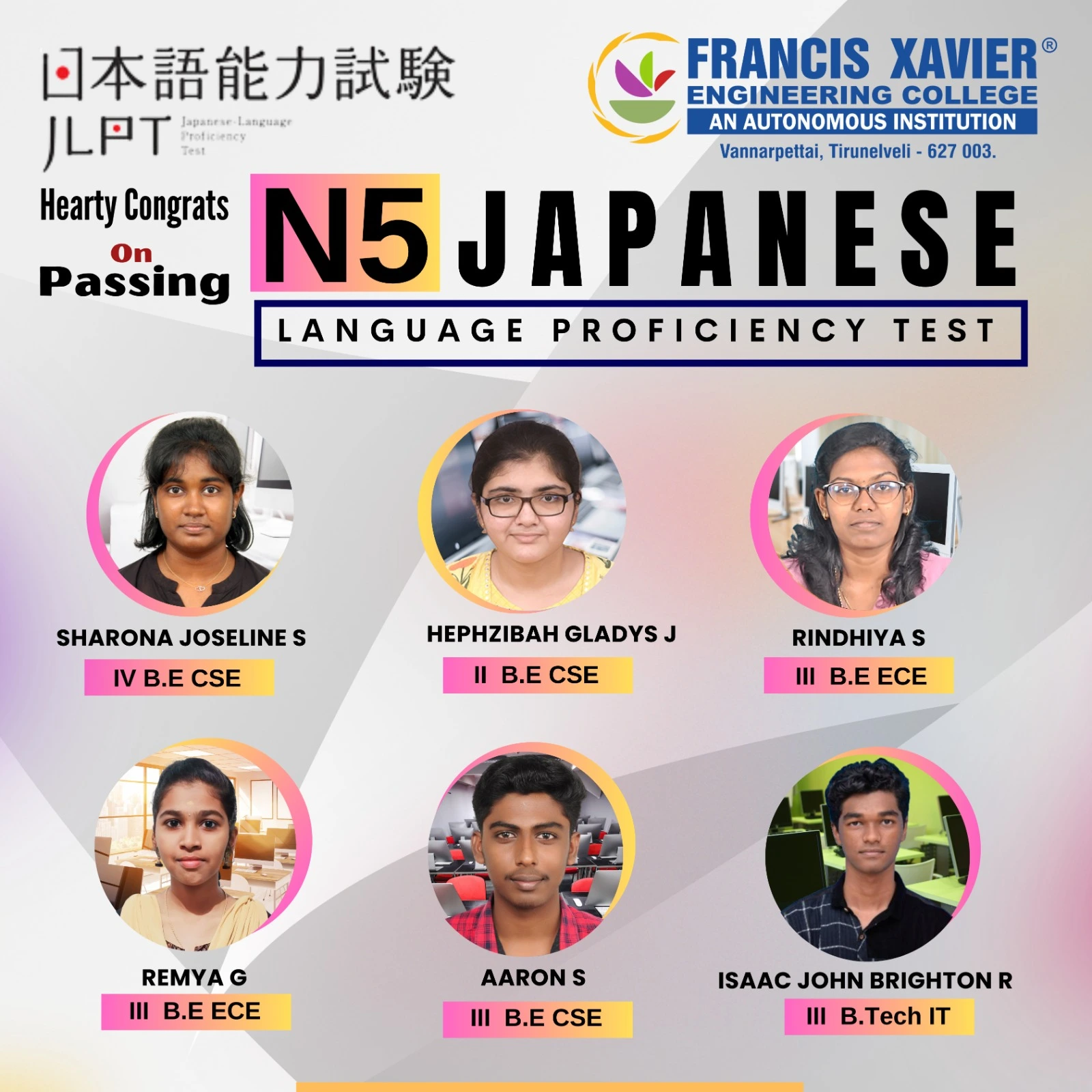 N5 Japanese Language Proficiency Test