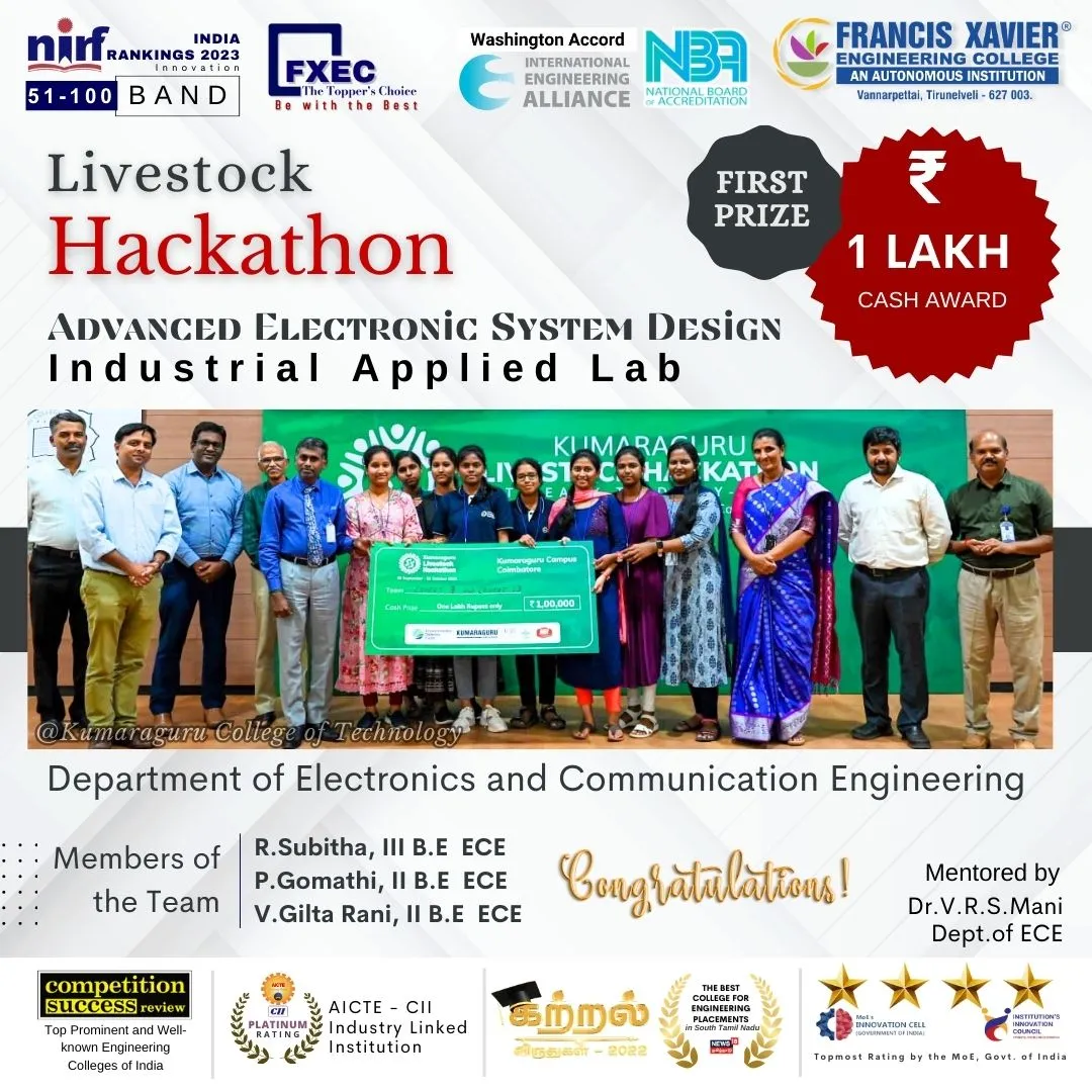 Livestock Hackathon at Kumaraguru College of Technology