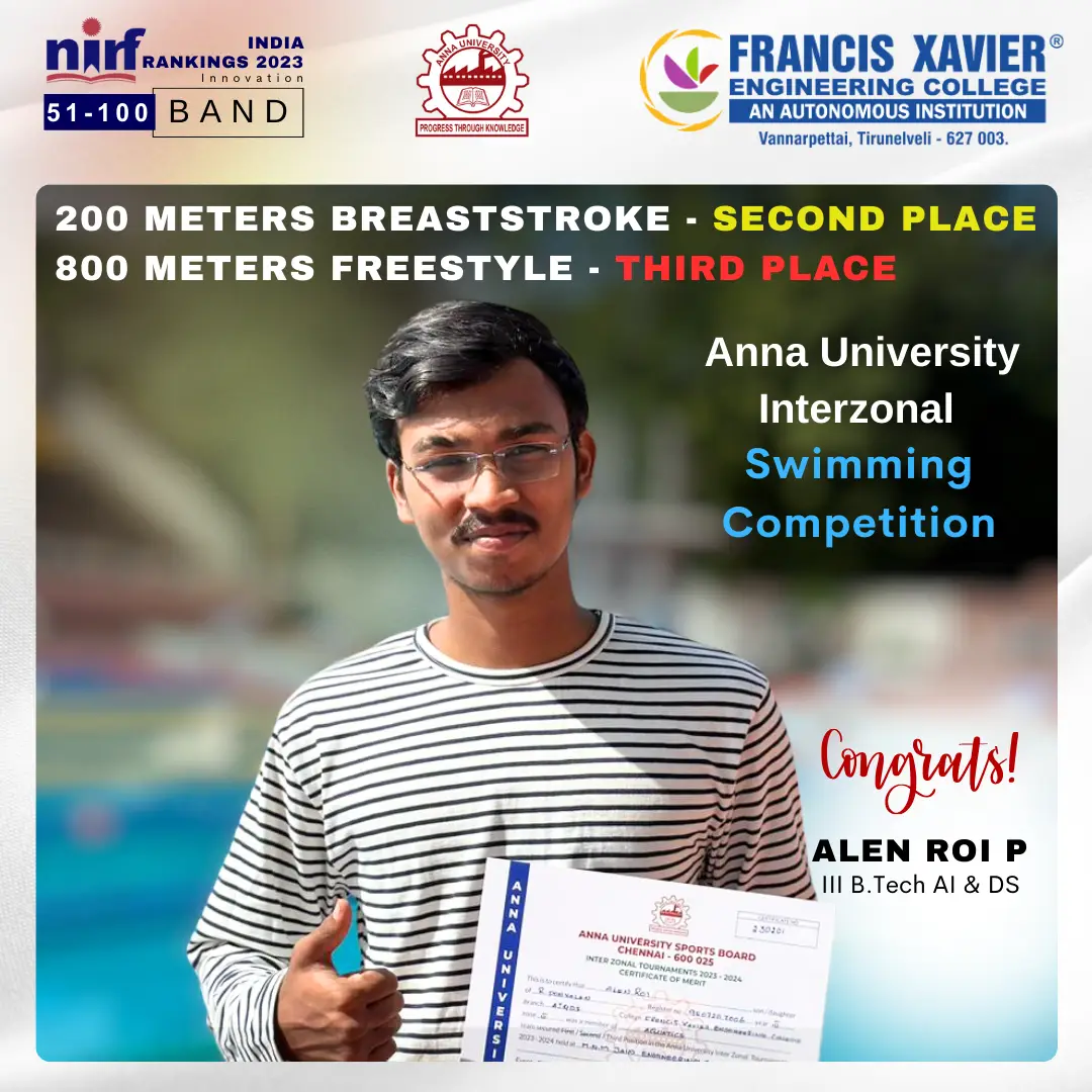 Anna University Interzonal Swimming Competition