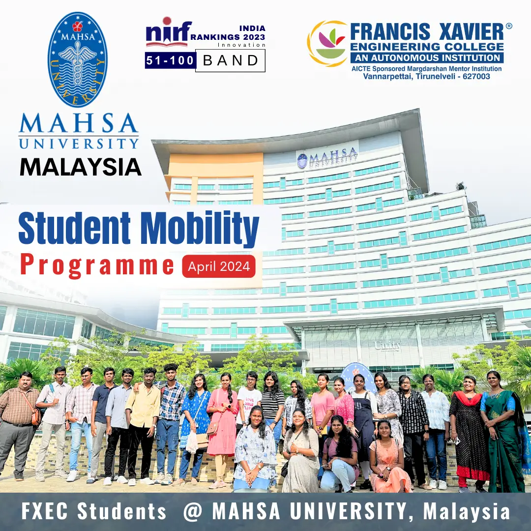 Francis Xavier Engineering College Students @ Mahsa University