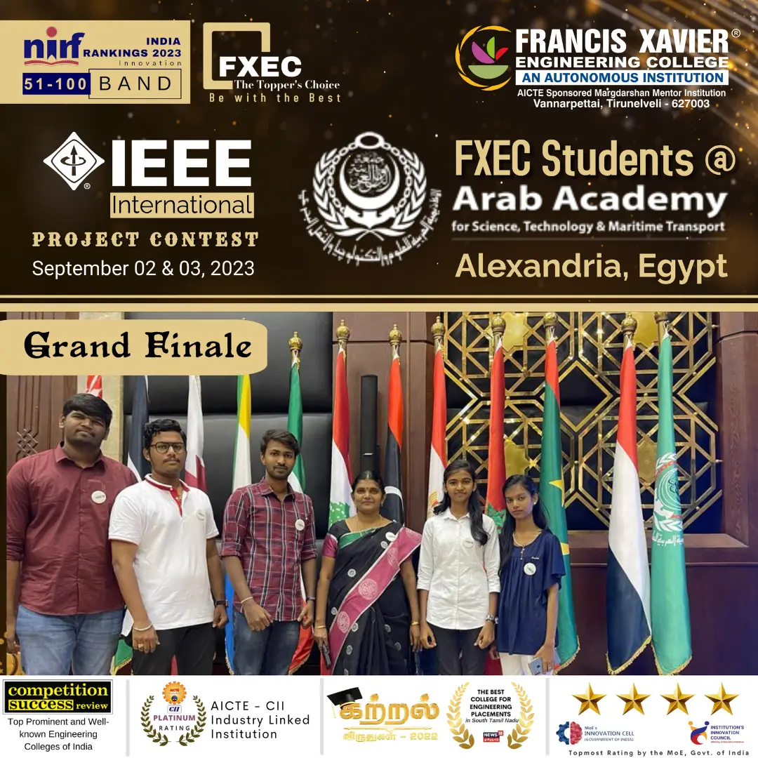 IEEE International Project Contest at the Arab Academy for Science, Technology, and Maritime Transport in Alexandria, Egypt