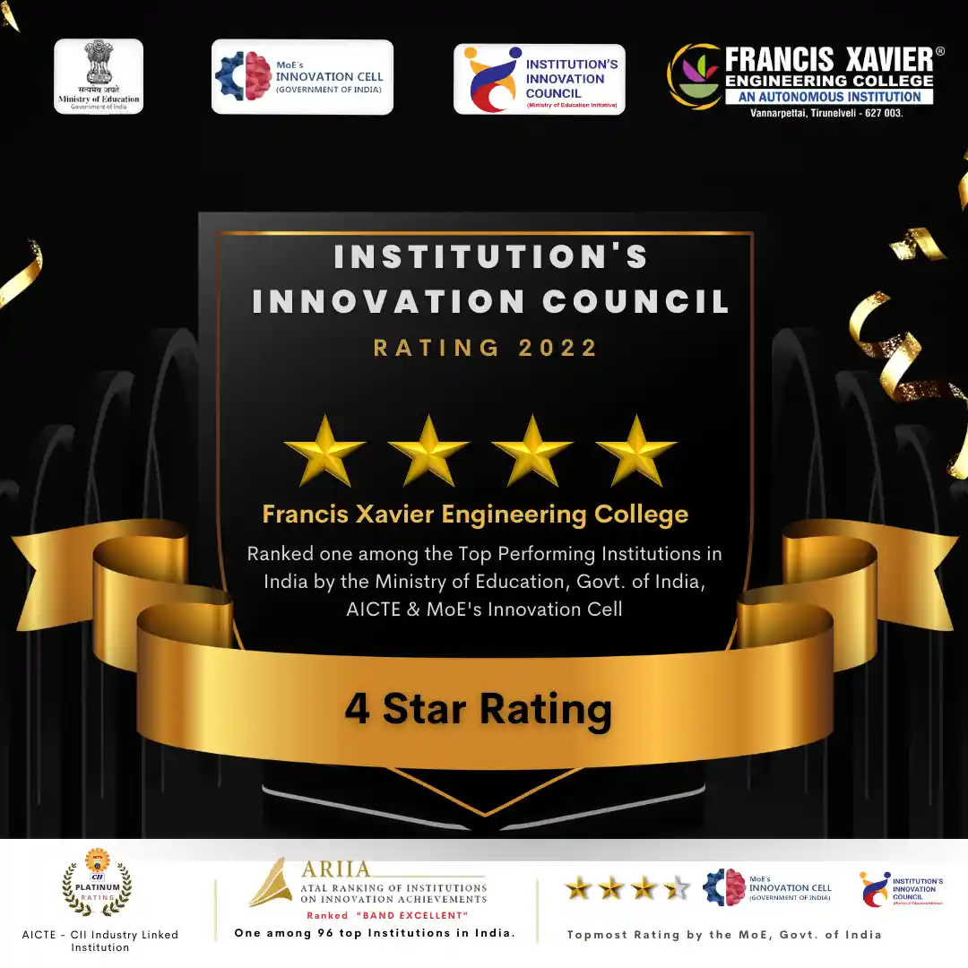 Ministry of Education Innovation Council awarded 4 Star Rating to FXEC
