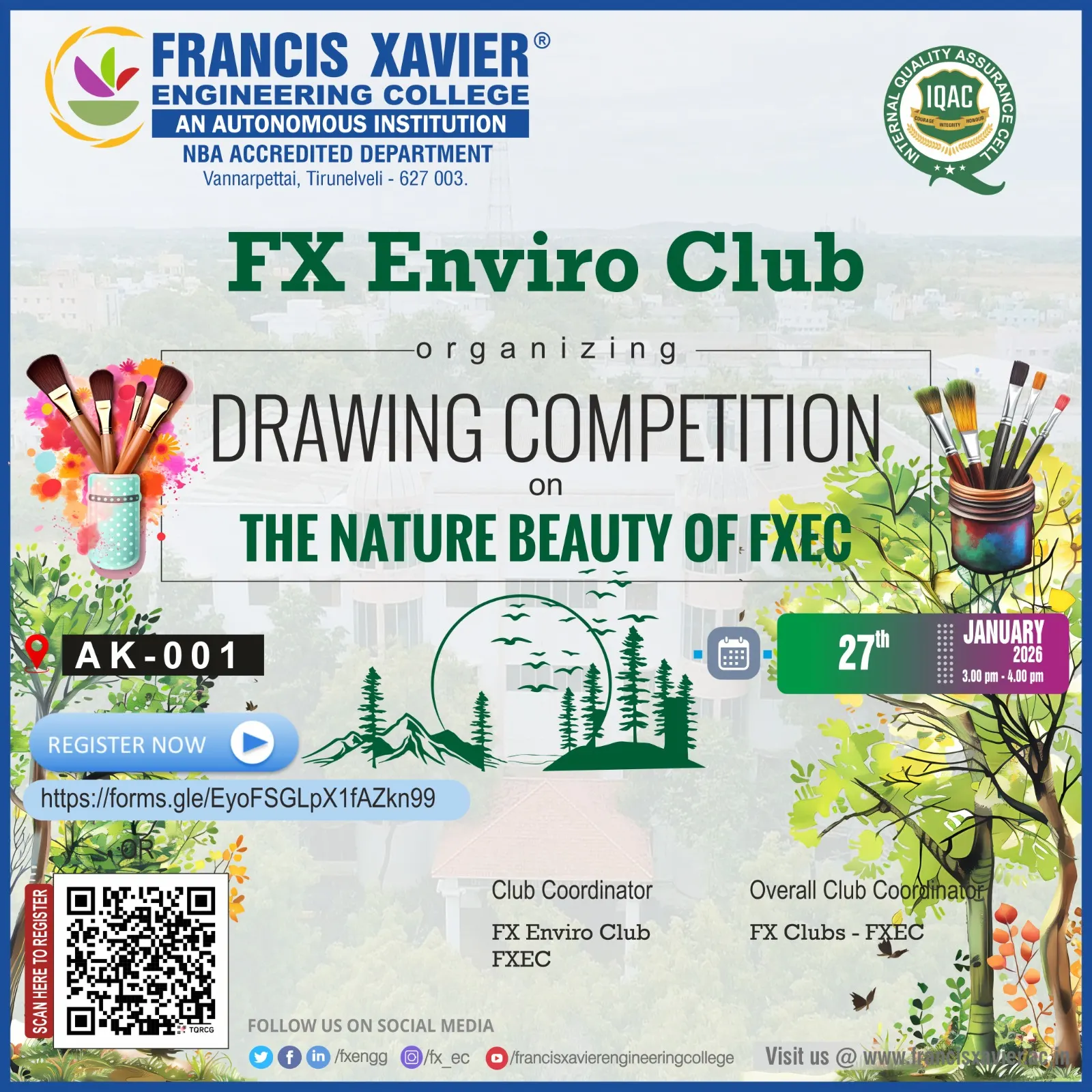 The Nature Beauty of FXEC - Drawing Competition Organized By: FX Enviro Club