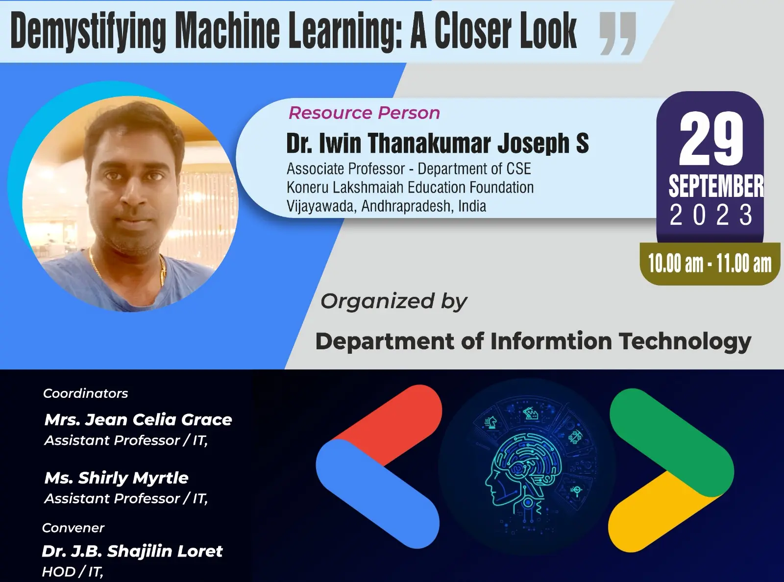 Guest Lecture on Demystifying Machine Learning: A Closer Look