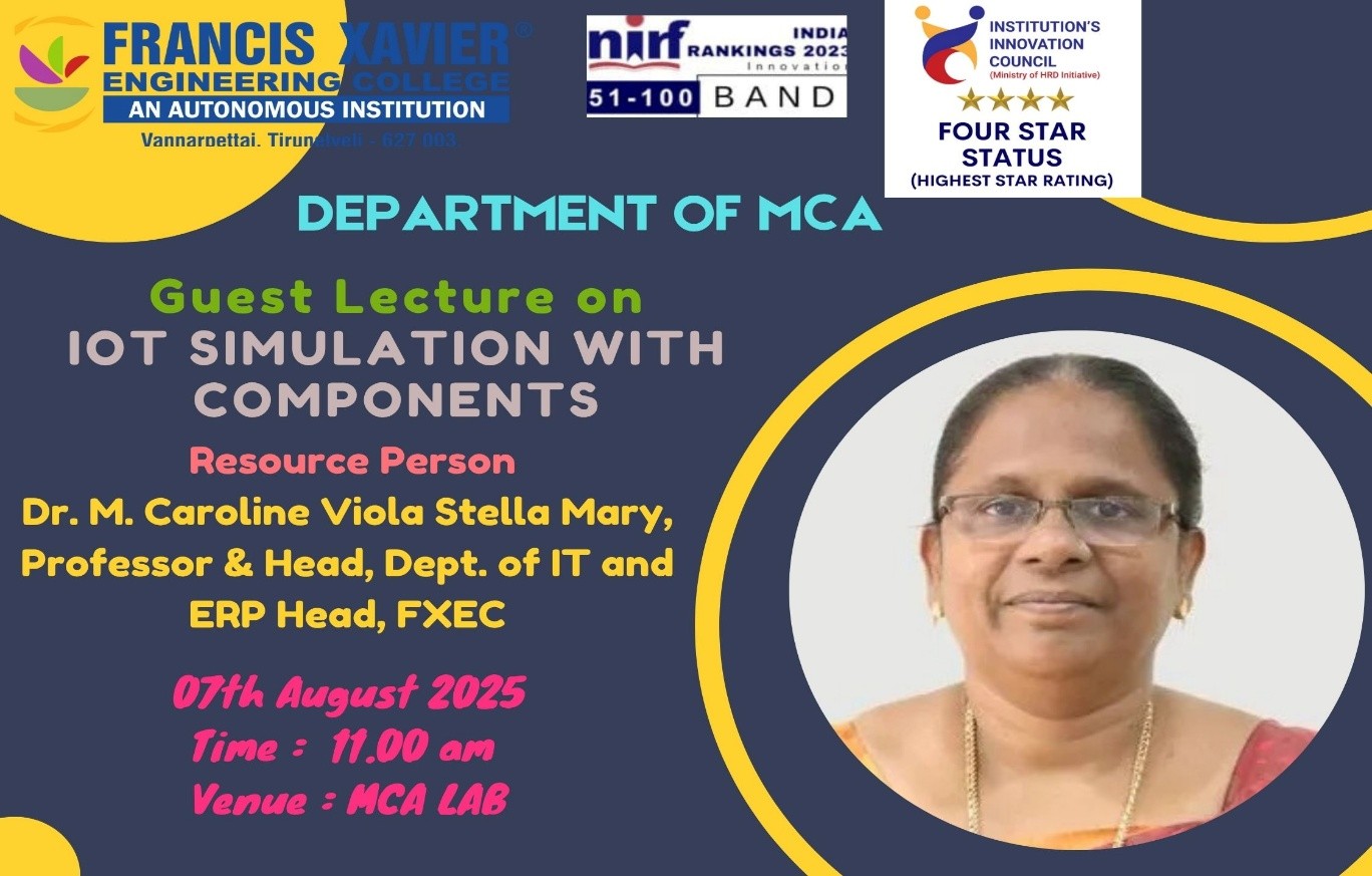 Guest lecture - Iot simulation with components on 7th august, 2025