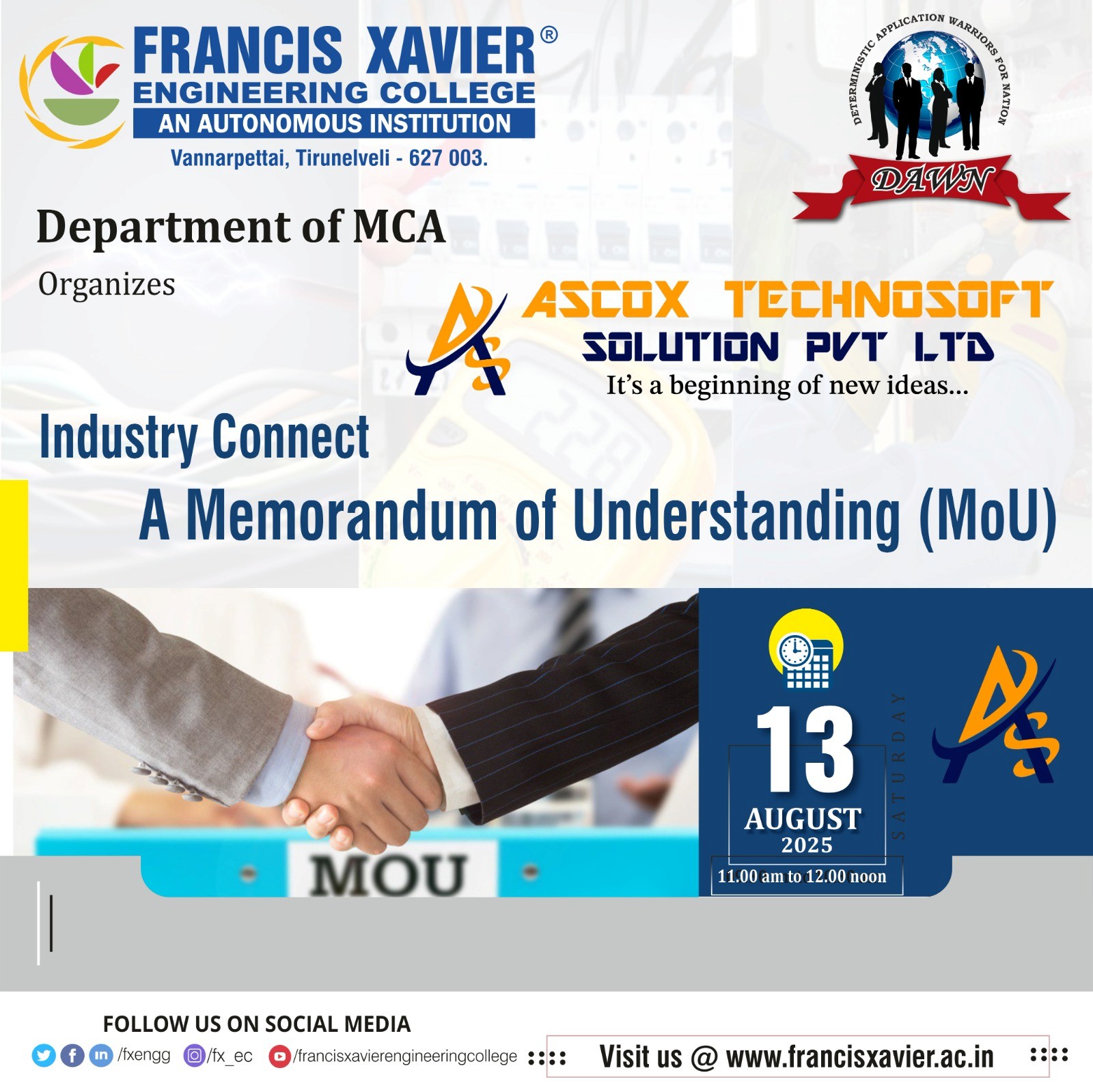 Industry connect with ascox technosoft solution pvt. Ltd. Madurai, 