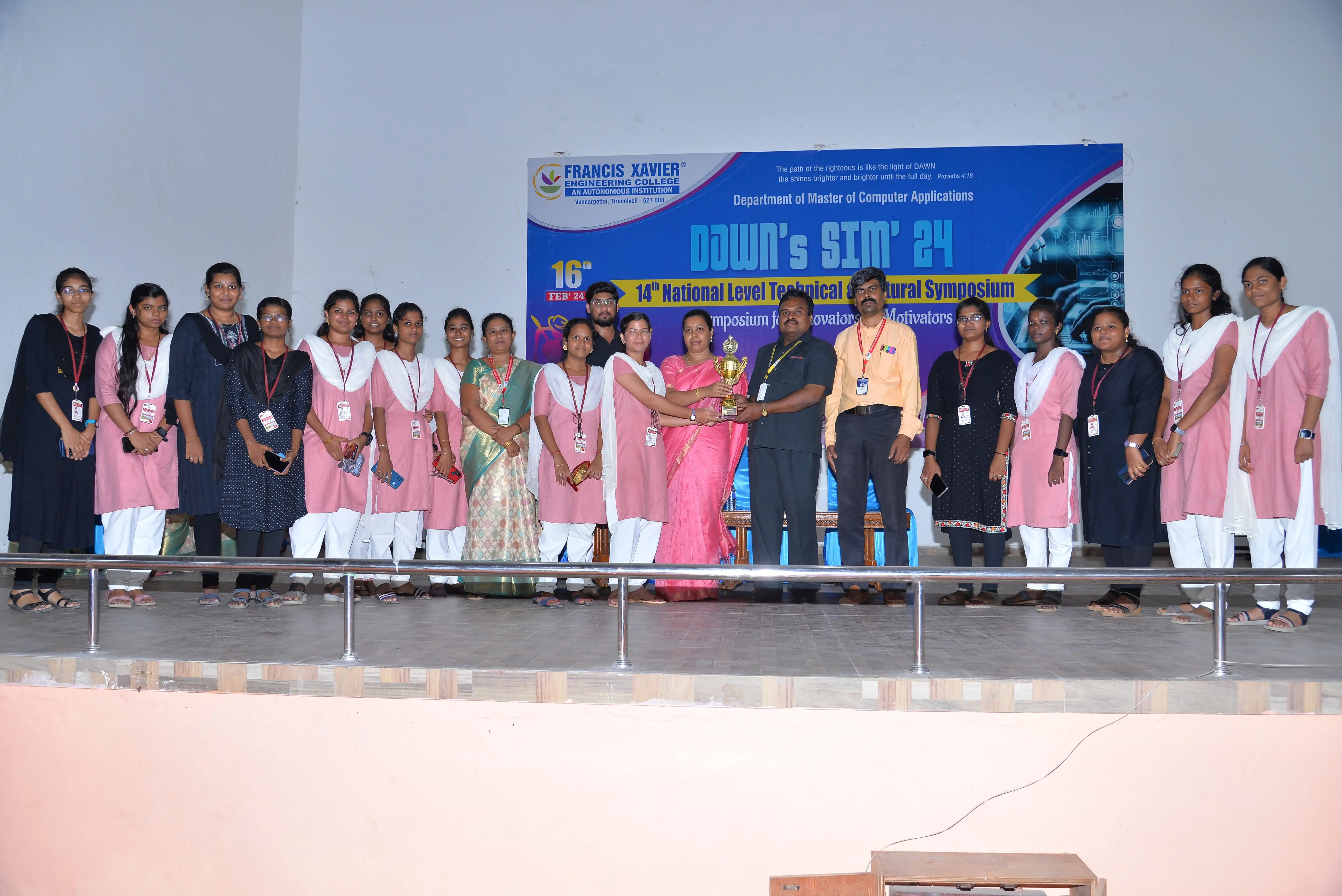 14TH NATIONAL LEVEL TECHNICAL AND CULTURAL symposium dawn’s sim 24