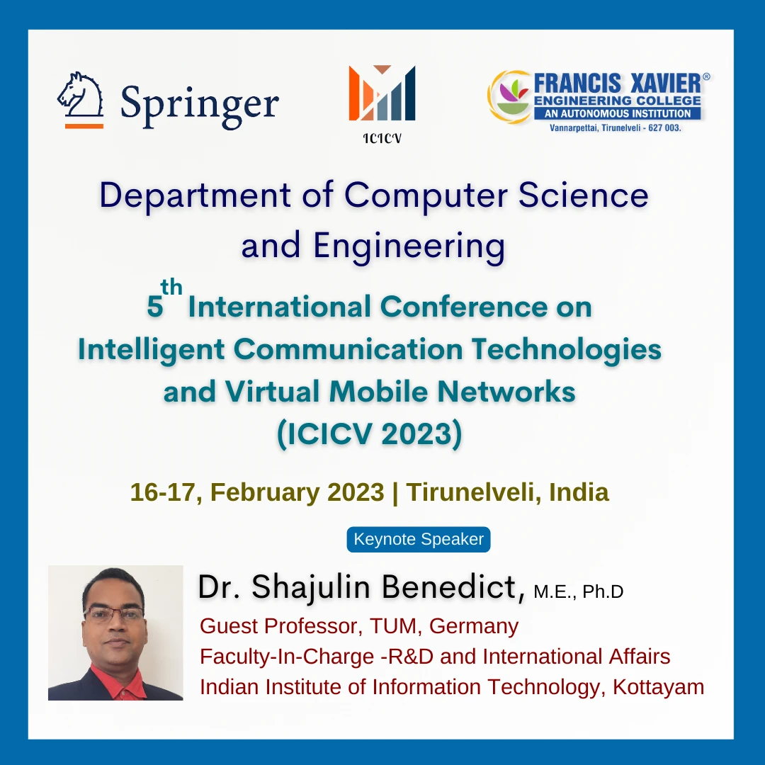 International Conference on Intelligent Communication Technologies