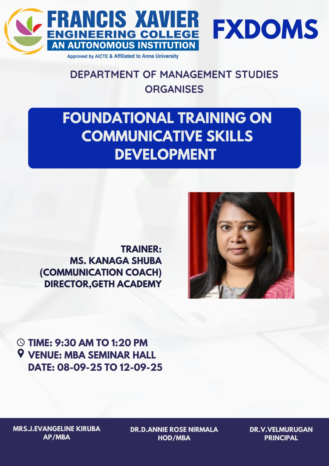 FOUNDATIONAL SKILLS TRAINING PROGRAM