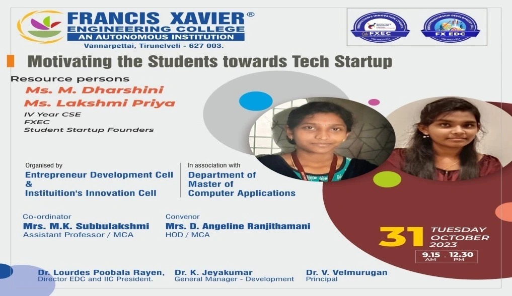 Motivating the Students towards Tech Startup