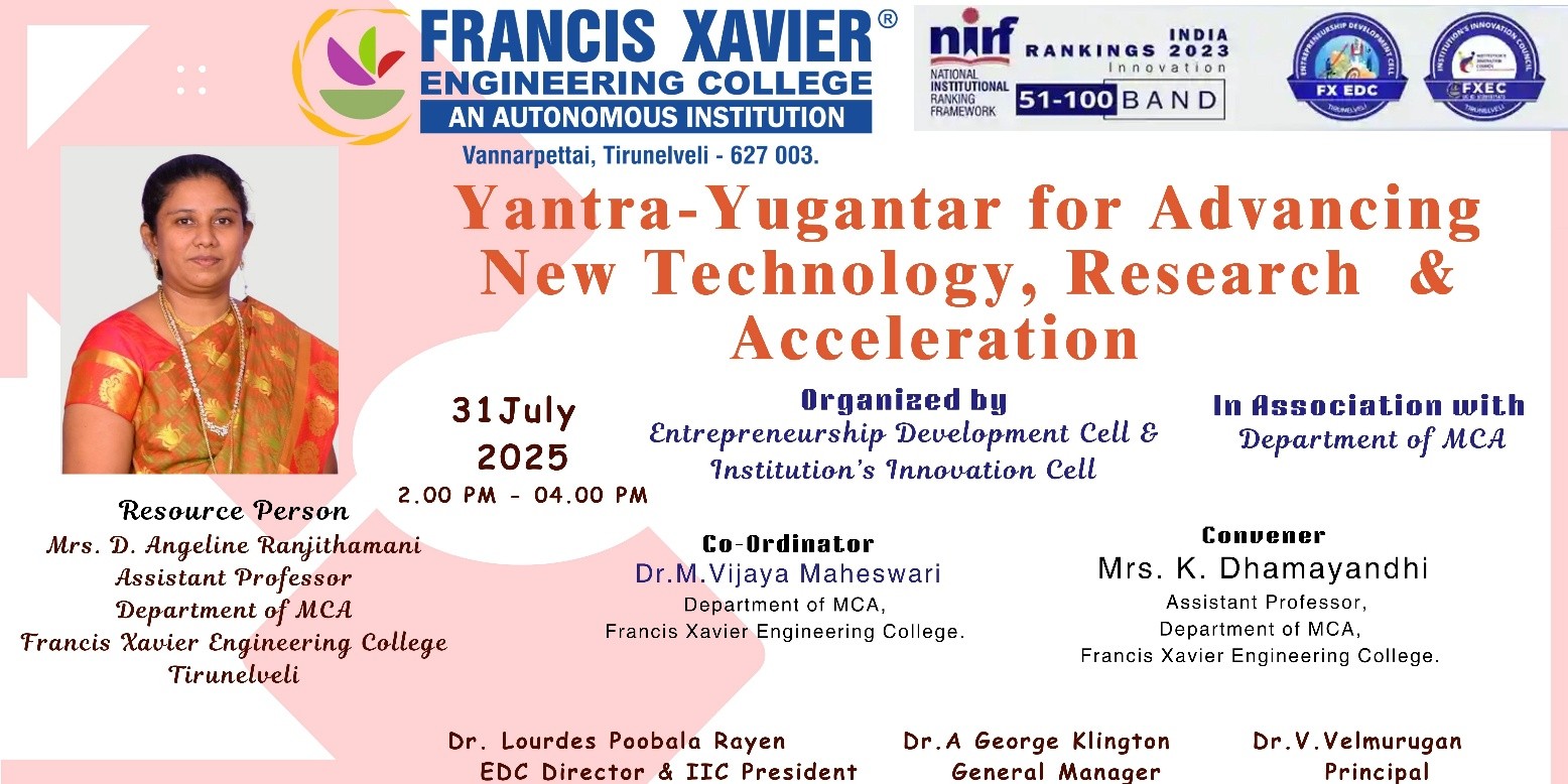Yantra - Yugantar for Advancing New Technology, Research & Acceleration