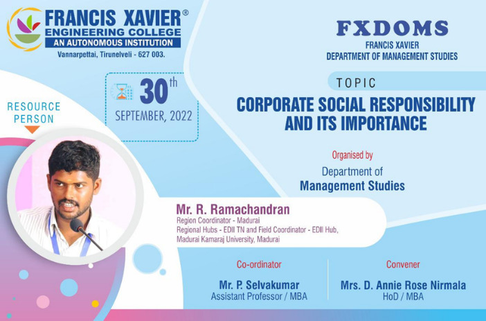 Guest Lecture on Corporate Social Responsibility and Its Importance