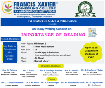 Essay Writing Contest on Importance of Reading